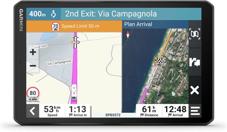 Garmin Camper 895, GPS Camping-Cars et Caravanes, écran 8 pouces, info trafic via app