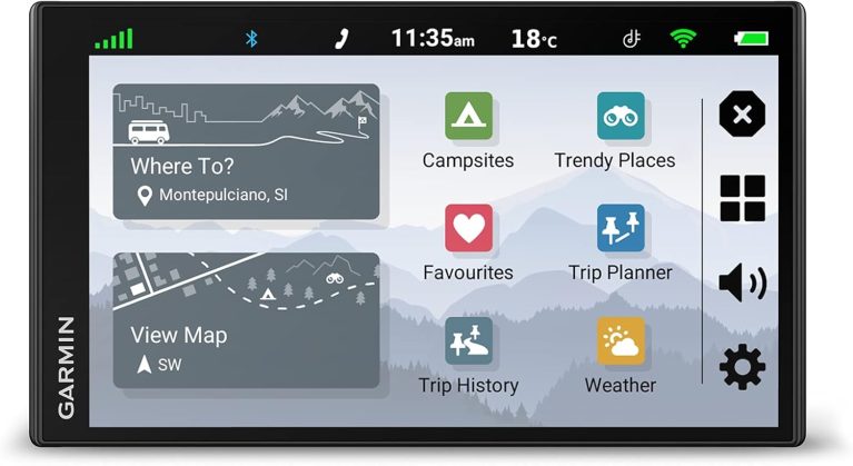 Garmin Campervan, GPS pour Mini Vans, écran couleur 6,95 pouces, Carte Europe 46 Pays