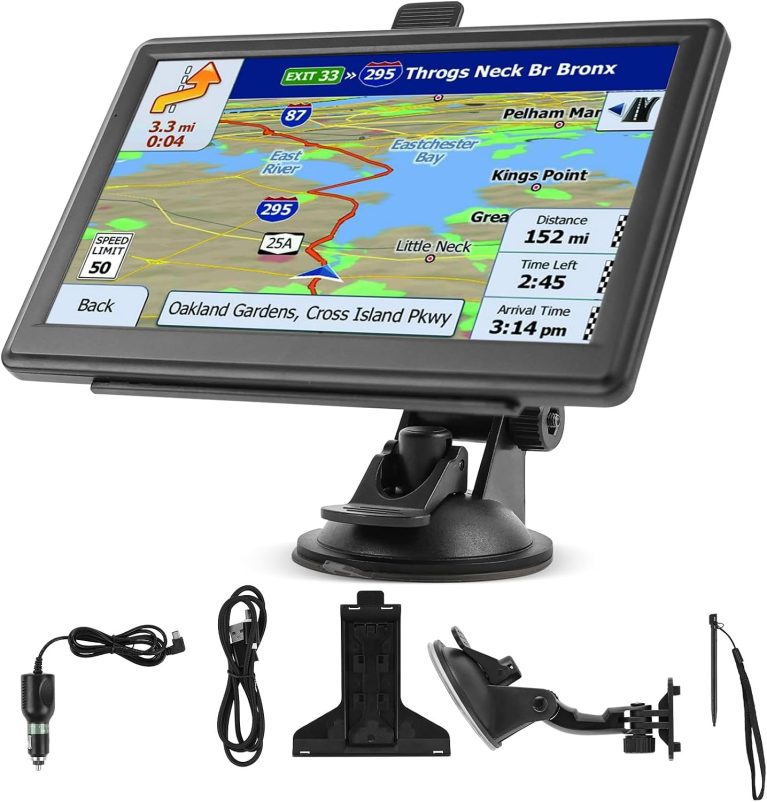 Riloer Kit de Navigation GPS Universel pour Voiture, Camion, caravanes, Poids Lourd, Camping-Car, écran 7