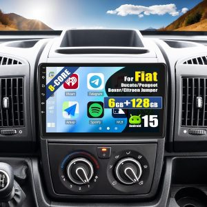 Autoradio CAMECHO Android 15 9 pouces pour Ducato, Boxer et Jumper